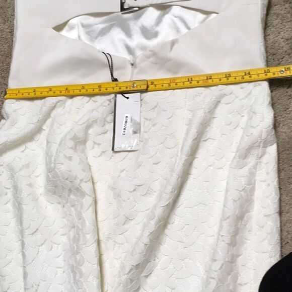 MILLY white lace strapless dress. NWT - Picture 13 of 14